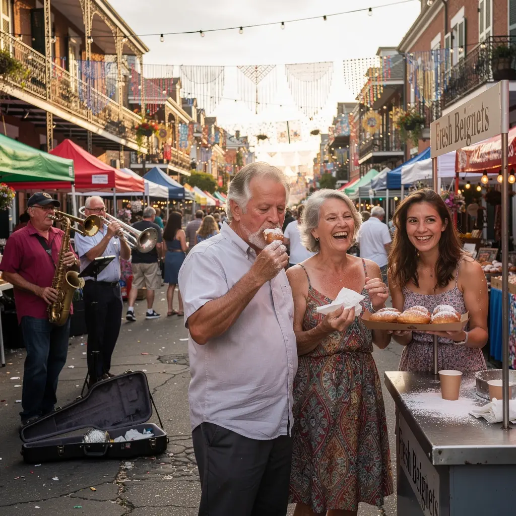 Продавец, предлагающий свежие фрукты и овощи покупателям