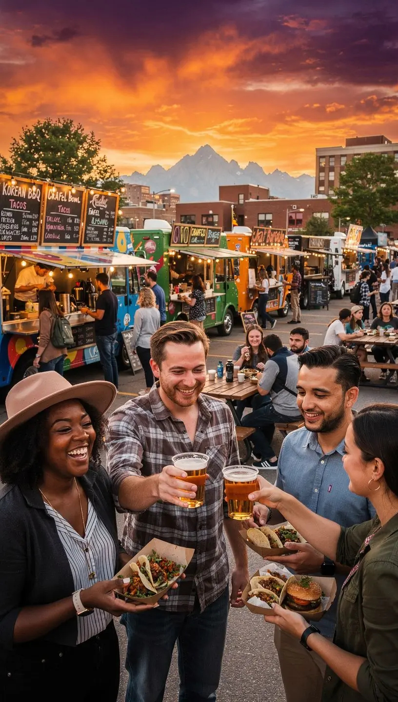 Яркий рынок с местными продуктами и продавцами