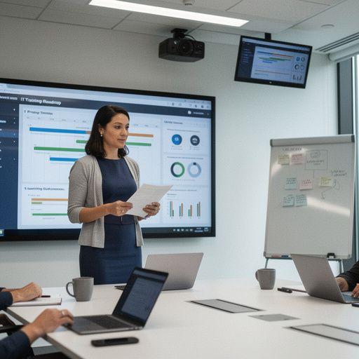 Студент, работающий над проектом в лаборатории по программированию